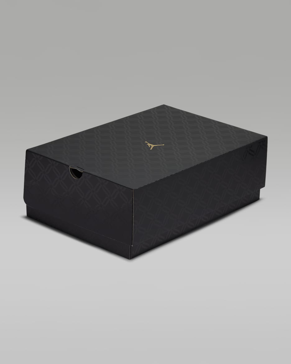 Black and gold jordan sandals top